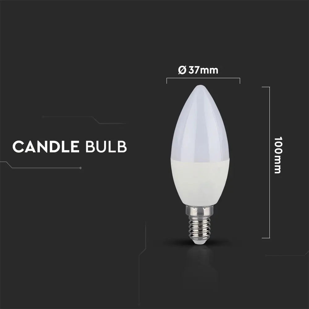 LED Bulb 5.5W E14 C37 Candle 4000K CRI95+