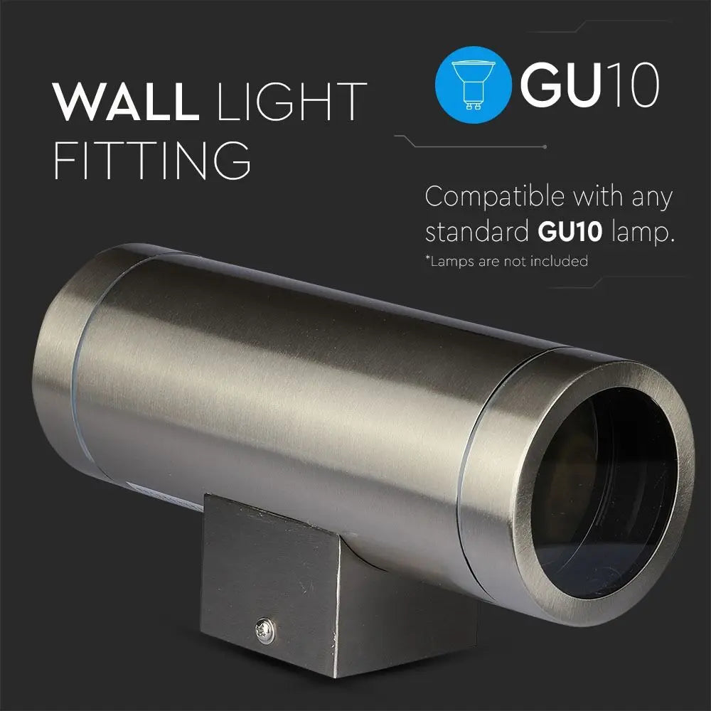 Wall Sleek Wall Fitting GU10 Steel Body 2 Way IP44