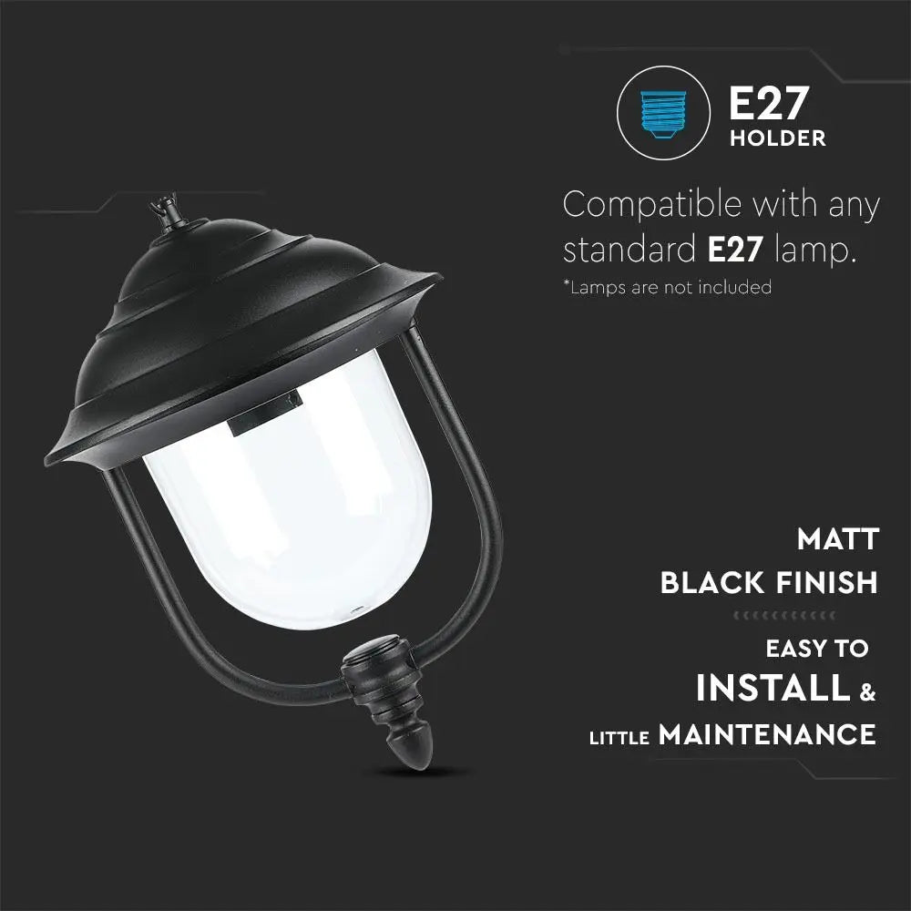 Garden Ceiling Lamp 1 x E27 Black