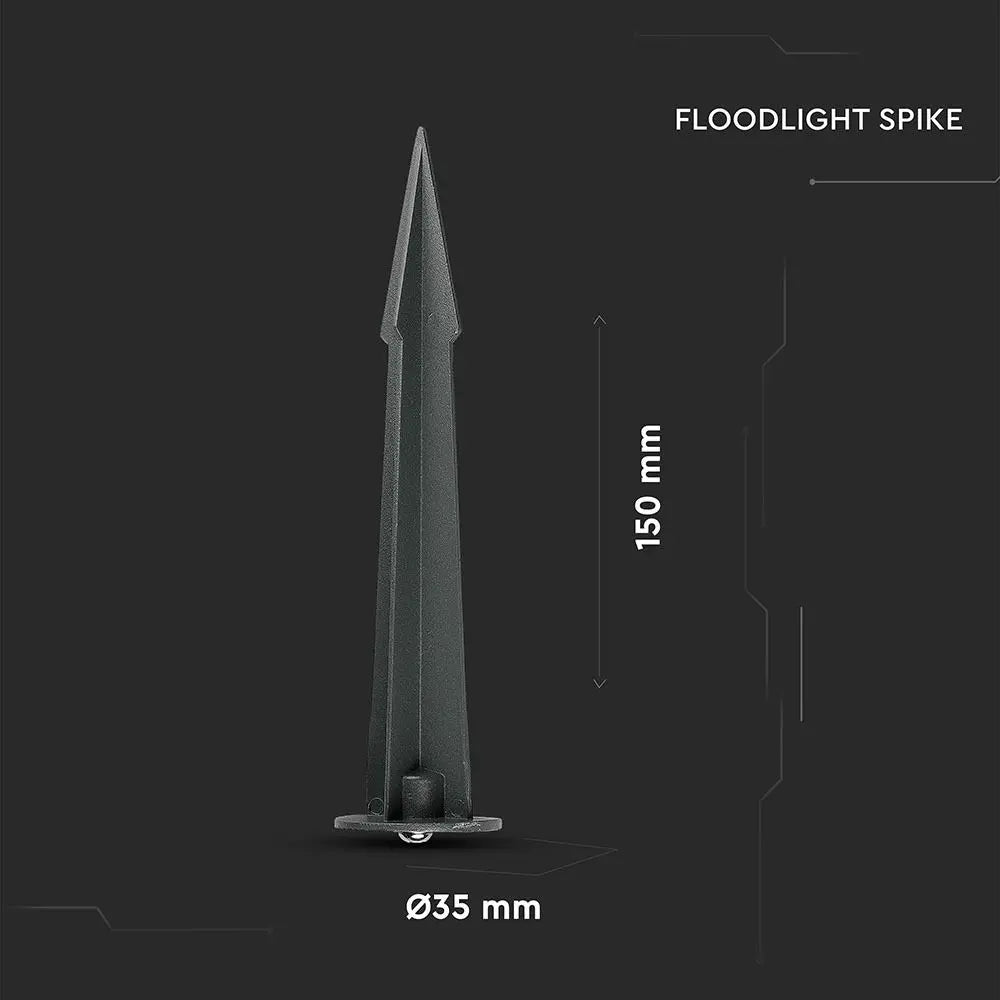 Floodlight Spike Grey D35 H150
