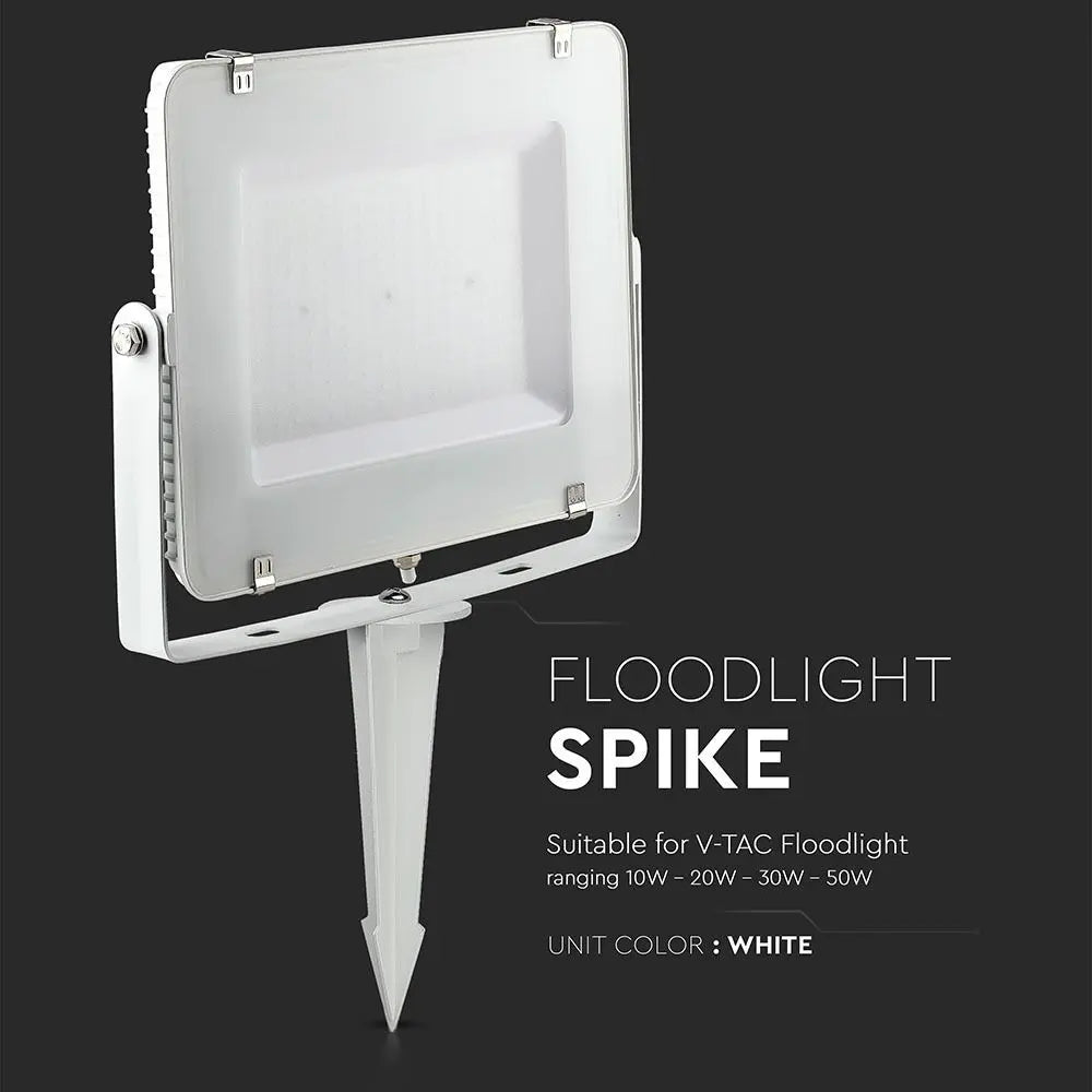 Floodlight Spike White D35 H150