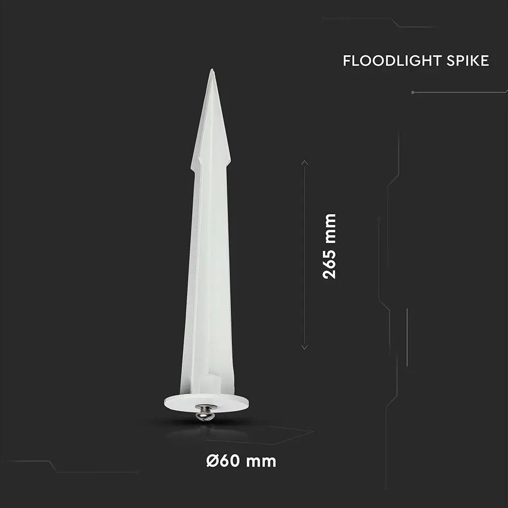 Floodlight Spike White D60 H265
