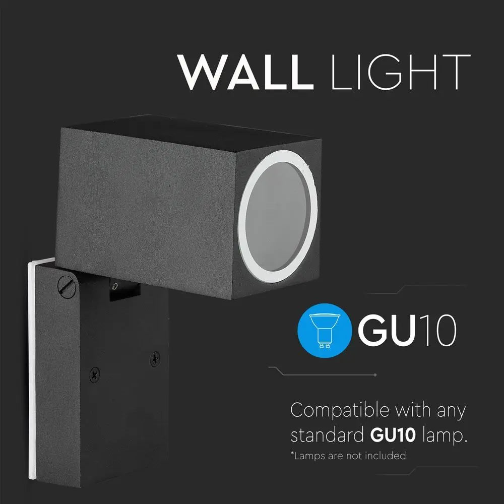 Wall Fitting GU10 Adjustable Head Aluminium 1 Way IP44
