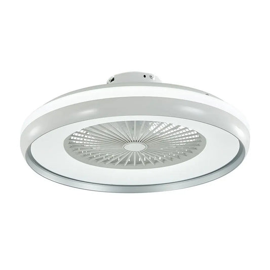 45W LED Box Fan Ceiling Light RF Control 3 in 1 Motor Grey Ring