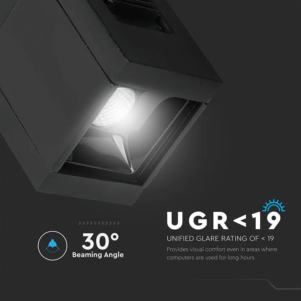 1W LED Magnetic SMD Linear Spotlight Black IP20 24V 3000K