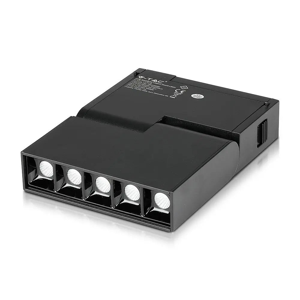 5 x 2W LED Magnetic SMD Linear Track Light Black IP20 24V 4000K