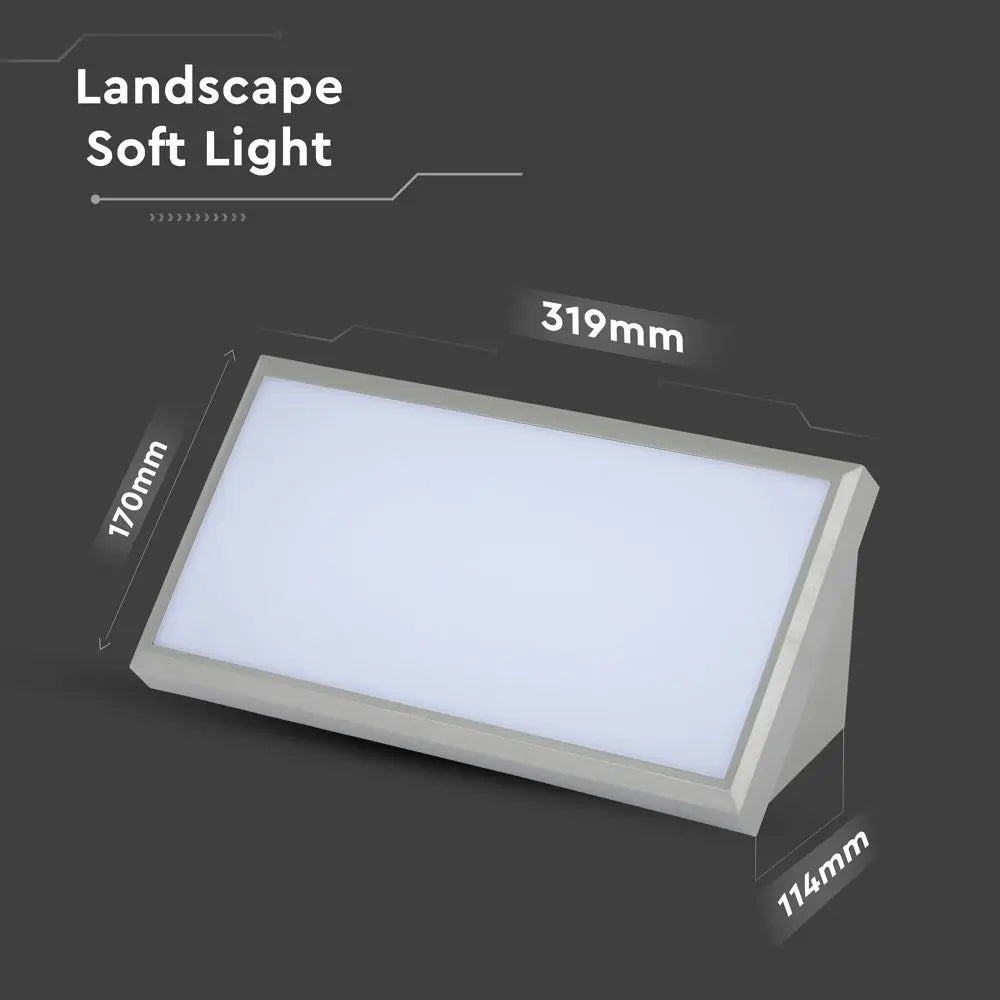 20W LED Landscape Softlight Natural White Grey Body IP65