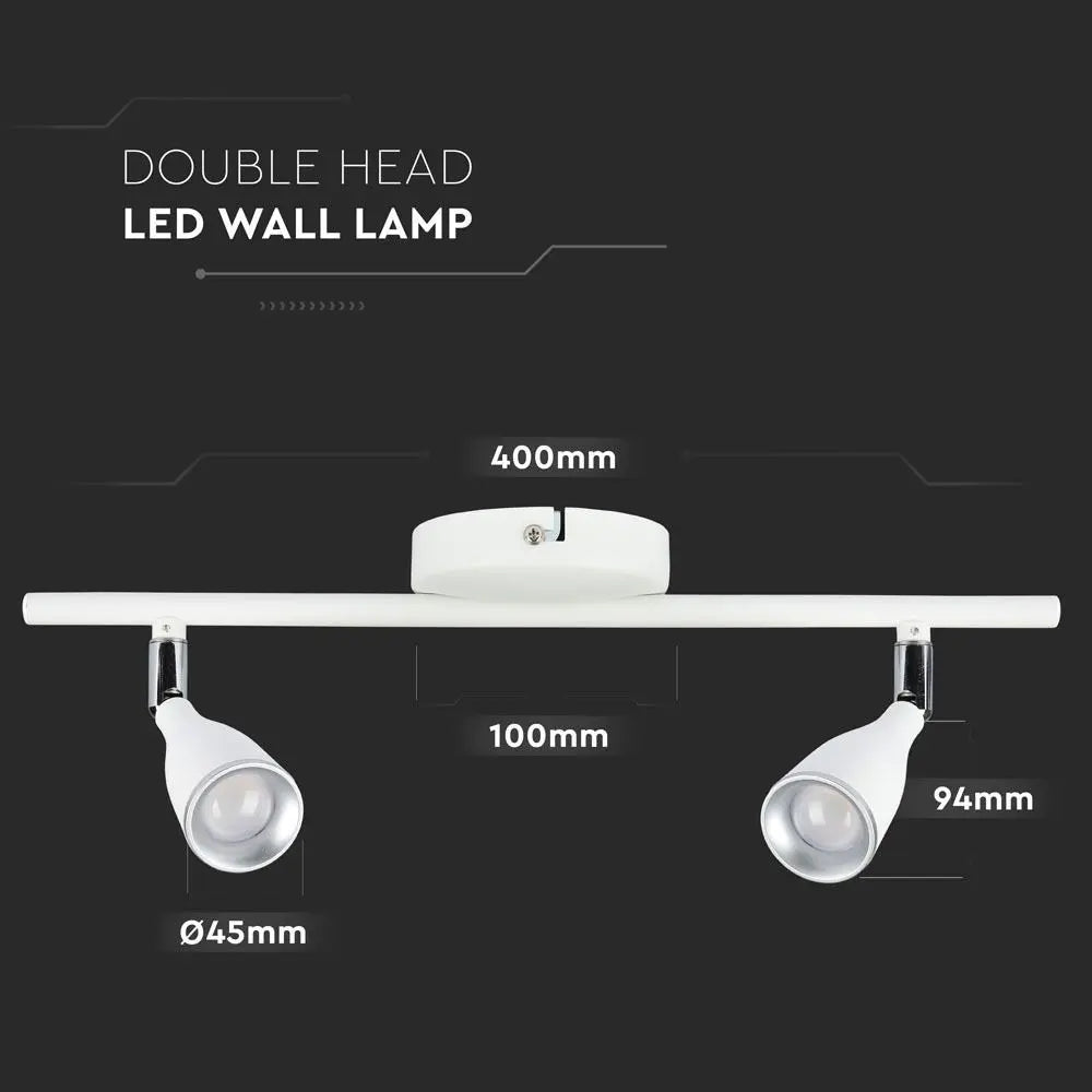 2 x 4.5W LED Wall Lamp Warm White White