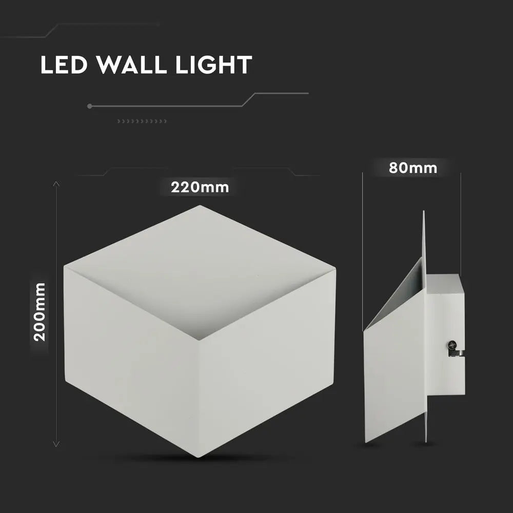 3W Wall Lamp Bridglux Chip White Body 4000K