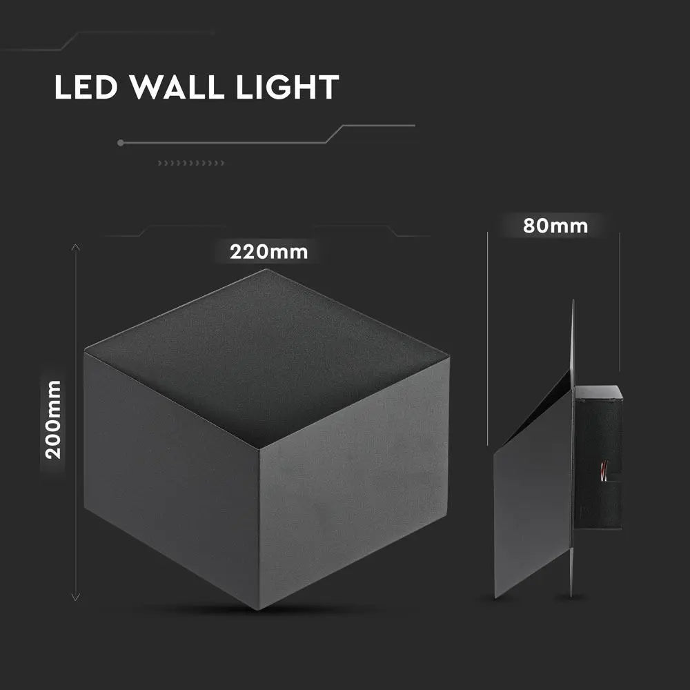 3W Wall Lamp Bridglux Chip Black Body 4000K