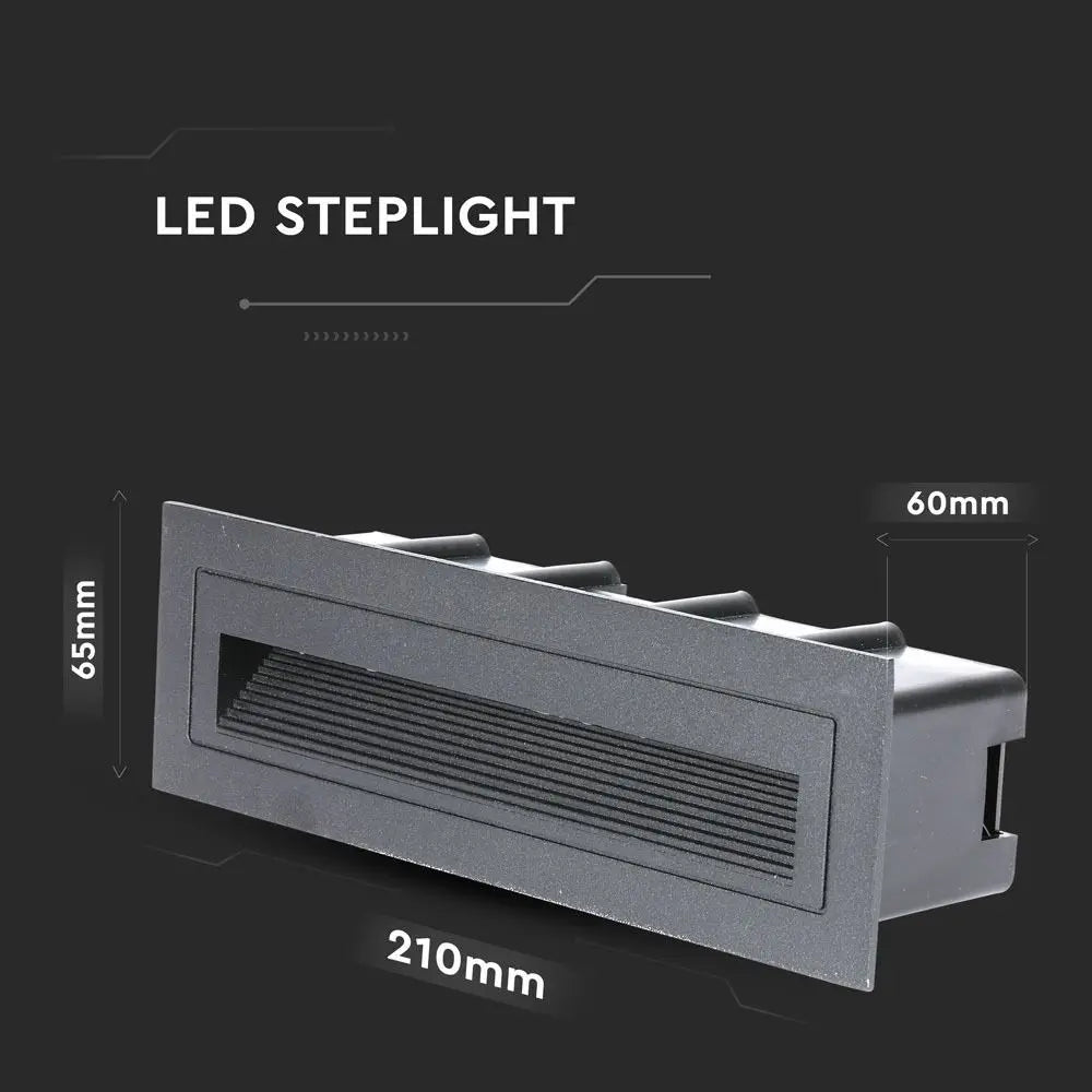 6W LED Steplight Grey Body 3000K