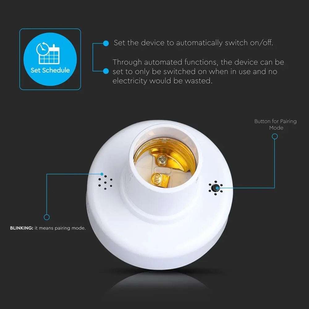 Wi-Fi Lamp Holder Amazon Alexa & Google Home Compatible