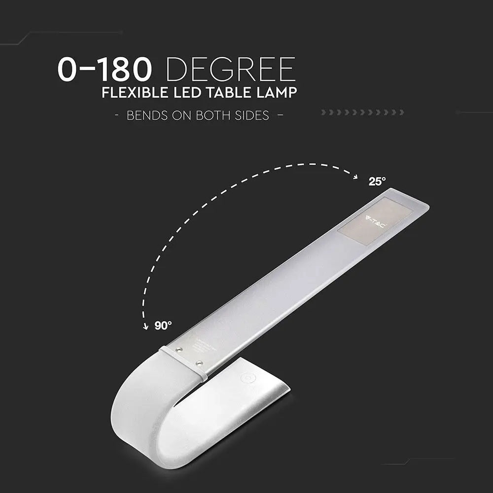 6.5W LED Table Lamp Flexible & Slim 3 in 1 White