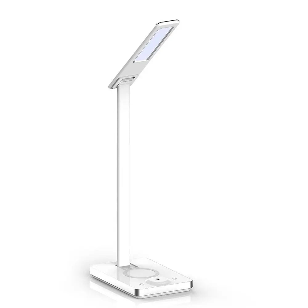 5W LED Table Lamp 3 in 1 Wireless Charger Square White Body