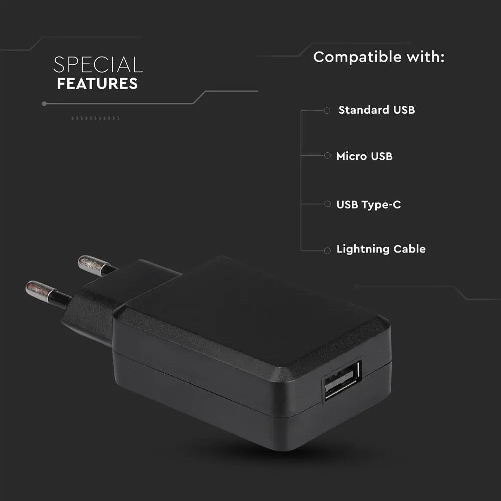 USB QC3.0 Travel Adaptor Blister Package Black